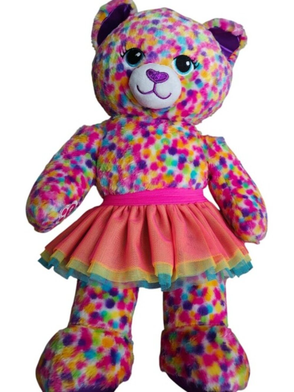 Build-A-Bear Workshop Rainbow Confetti Kitty Cat plush